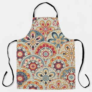 Abstracte cirkels: trendy gekleurd behang schort