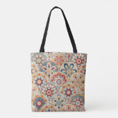 Abstracte cirkels: trendy gekleurd behang tote bag (Achterkant)