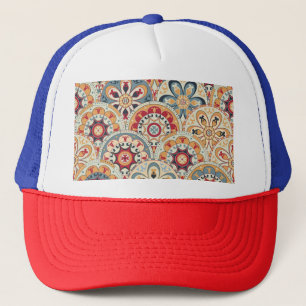 Abstracte cirkels: trendy gekleurd behang trucker pet