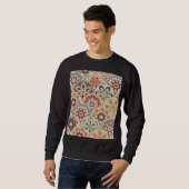 Abstracte cirkels: trendy gekleurd behang trui (Voorkant volledig)