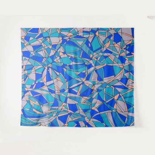 Abstracte cirkels wandkleed (Voorkant (horizontaal))