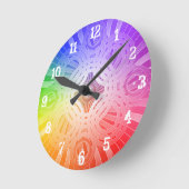 Abstracte cirkels: wandklok (Hoek)