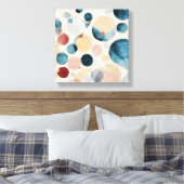 Abstracte cirkels Waterverf kunst aan de muur Canv Canvas Afdruk (Insitu (Slaapkamer))