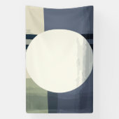 Abstracte cirkelschilderkunst spandoek (Verticaal)