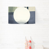 Abstracte cirkelschilderkunst spandoek (Insitu)