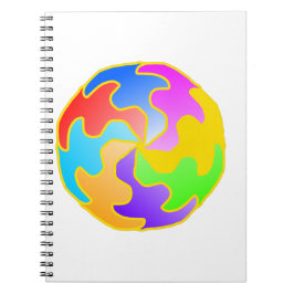 Abstracte cirkelvorm notitieboek