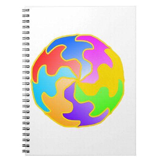 Abstracte cirkelvorm notitieboek (Voorkant)