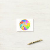 Abstracte cirkelvorm post-it® notes (Op bureau)