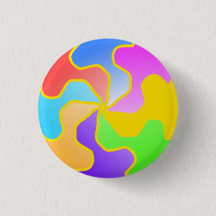 Abstracte cirkelvorm ronde button 3,2 cm