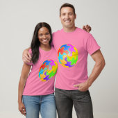 Abstracte cirkelvorm t-shirt (Unisex)