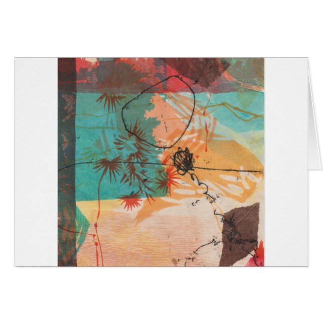 Abstracte cirkelvormen Printmaking (Voorkant Horizontaal)