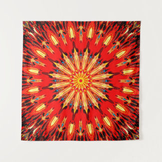 Abstracte cirkelvormig versiering uit de veranderd wandkleed