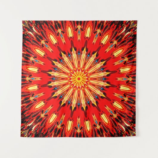 Abstracte cirkelvormig versiering uit de veranderd wandkleed (Voorkant)