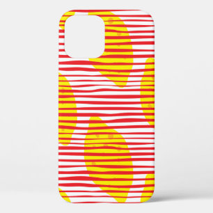 Abstracte citroen met bladeren naadloos. Handje dr Case-Mate iPhone Case
