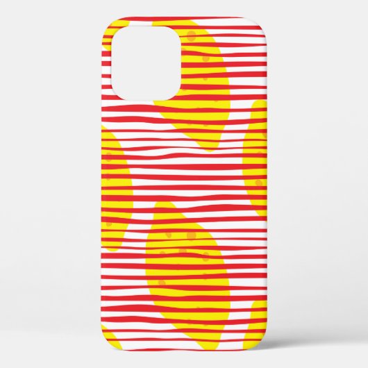 Abstracte citroen met bladeren naadloos. Handje dr Case-Mate iPhone Case (Achterkant)
