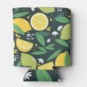 Abstracte citroen: moderne kunst naadloos. blikjeskoeler (Achterkant)