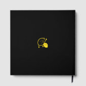 Abstracte citroenillustratie - Fresh Citrus Art Gastenboek (Achterkant)