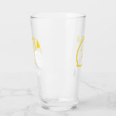 Abstracte citroenillustratie - Fresh Citrus Art Glas (Links)