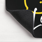 Abstracte citroenillustratie - Fresh Citrus Art Muismat (Hoek)