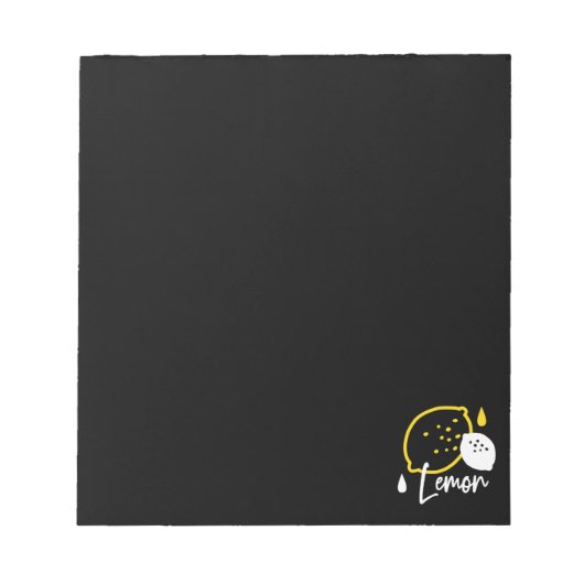 Abstracte citroenillustratie - Fresh Citrus Art Notitieblok (Voorkant)