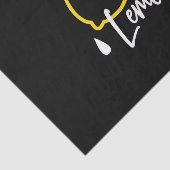 Abstracte citroenillustratie - Fresh Citrus Art Tissuepapier (Detail)