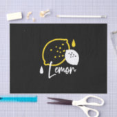 Abstracte citroenillustratie - Fresh Citrus Art Tissuepapier (Craft)