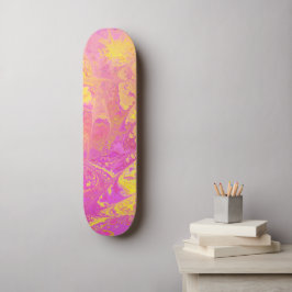 Abstracte Citrus Burst Persoonlijk Skateboard