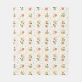 Abstracte citrus fleece deken (Voorkant)
