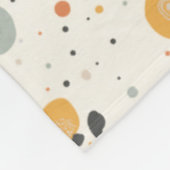 Abstracte citrus fleece deken (Hoek)