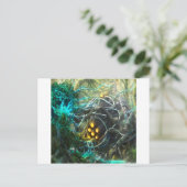 Abstracte City Biochemical Briefkaart (Staand voorkant)