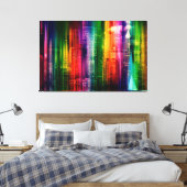 Abstracte Cityscape Canvas Afdruk (Insitu (Slaapkamer))