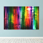 Abstracte Cityscape Canvas Afdruk (Insitu (Houten vloer))