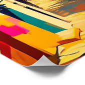 Abstracte Cityscape Canvas | hedendaags Poster (Hoek)