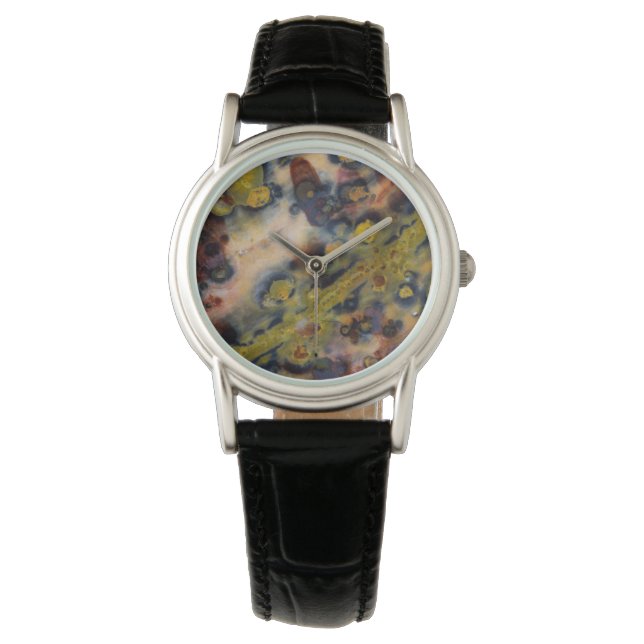 Abstracte close-up van Ocean Jasper Horloge (Voorkant)