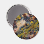 Abstracte close-up van Ocean Jasper Magneet (Voorkant / Achterkant)