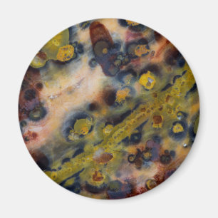 Abstracte close-up van Ocean Jasper Magneet