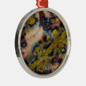 Abstracte close-up van Ocean Jasper Metalen Ornament (Rechts)