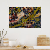 Abstracte close-up van Ocean Jasper Poster (Keuken)