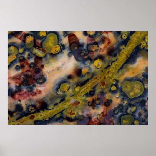 Abstracte close-up van Ocean Jasper Poster (Voorkant)