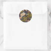 Abstracte close-up van Ocean Jasper Ronde Sticker (Tas)