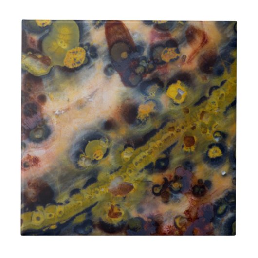 Abstracte close-up van Ocean Jasper Tegeltje (Voorkant)