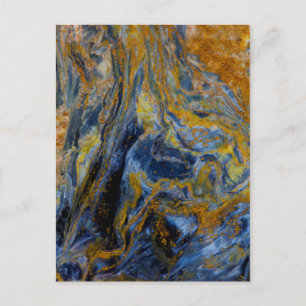 Abstracte close-up van Pietersite Briefkaart