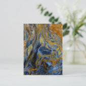 Abstracte close-up van Pietersite Briefkaart (Staand voorkant)