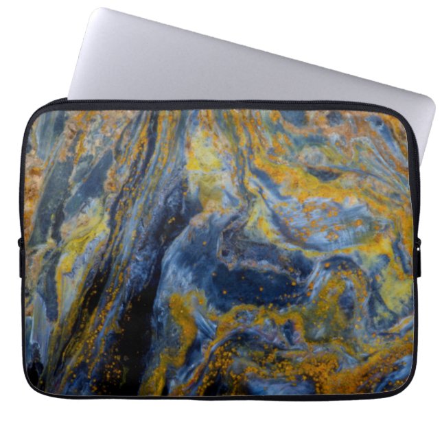 Abstracte close-up van Pietersite Laptop Sleeve (Voorkant)