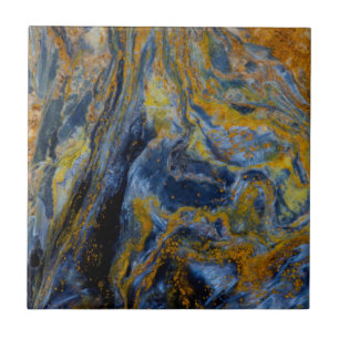 Abstracte close-up van Pietersite Tegeltje