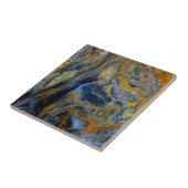 Abstracte close-up van Pietersite Tegeltje (Zijkant)