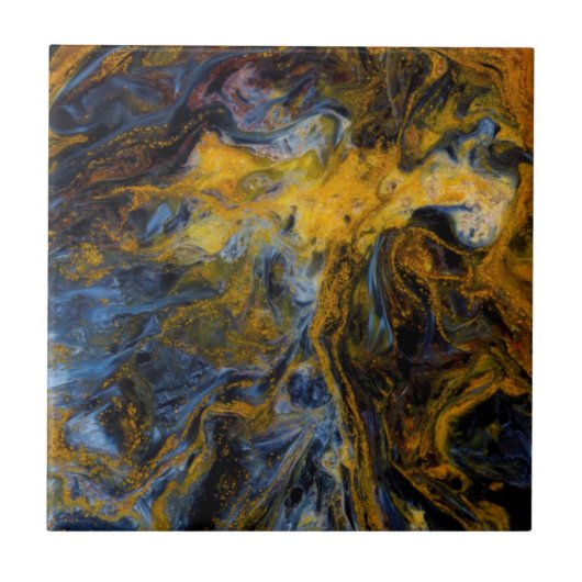 Abstracte close-up van Pietersite Tegeltje (Voorkant)