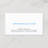 ABSTRACTE CLOUD LOGO op BLAUW GRADIËNT Visitekaart Visitekaartje (Achterkant)