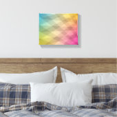Abstracte CMYK-illustraties Canvas Afdruk (Insitu (Slaapkamer))