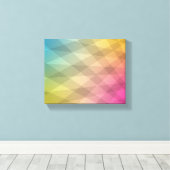 Abstracte CMYK-illustraties Canvas Afdruk (Insitu (Houten vloer))